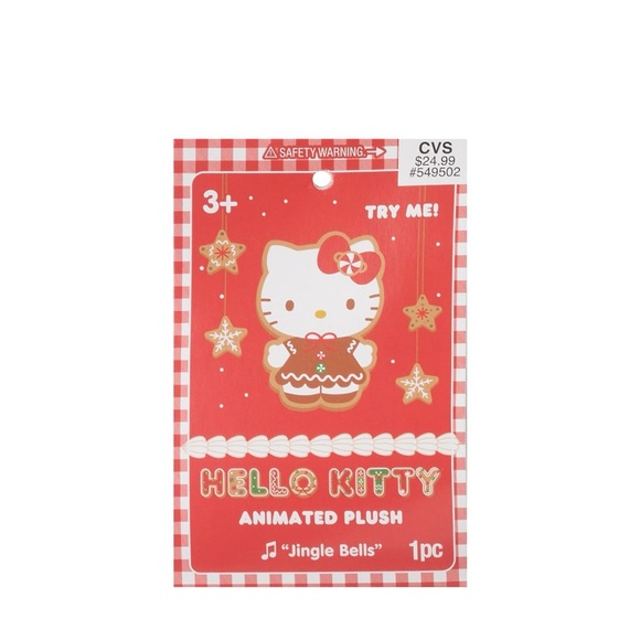 Hello Kitty Winter Christmas Animated Plush NWT Side Stepper Exclusive - Picture 7 of 7